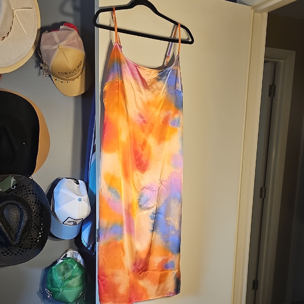 Wild Fable Colorful Tie-Dye Slip Dress